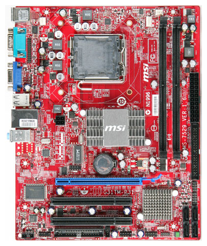 Материнские платы - MSI G31TM-P21