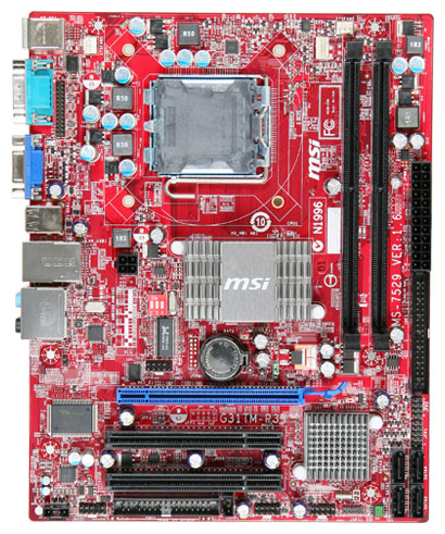 Материнские платы - MSI G31TM-P35