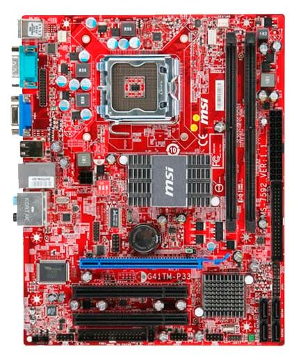 Материнские платы - MSI G41TM-P33