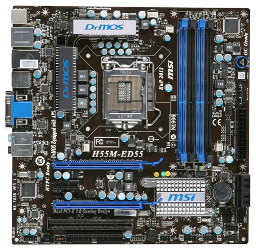 Материнские платы - MSI H55M-ED55