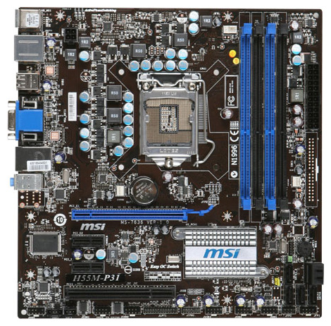 Материнские платы - MSI H55M-P31