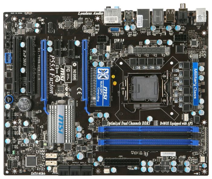Материнские платы - MSI P55A Fuzion