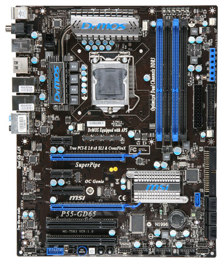 Материнские платы - MSI P55-GD65