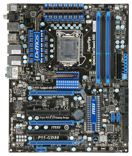 Материнские платы - MSI P55-GD80