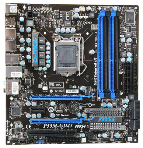 Материнские платы - MSI P55M-GD45