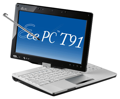 Ноутбуки - Asus Eee PC T91 (Atom Z520 1330 Mhz/8.9