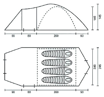 Campack Tent Breeze Explorer 4