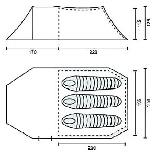 Campack Tent Field Explorer 3