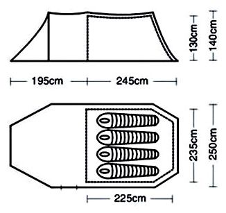 Campack Tent Field Explorer 4