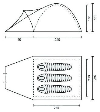 Campack Tent Land Explorer 3