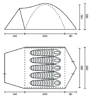 Campack Tent Peak Explorer 5
